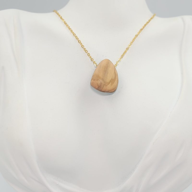 Smithsonite-Olive wood Necklace