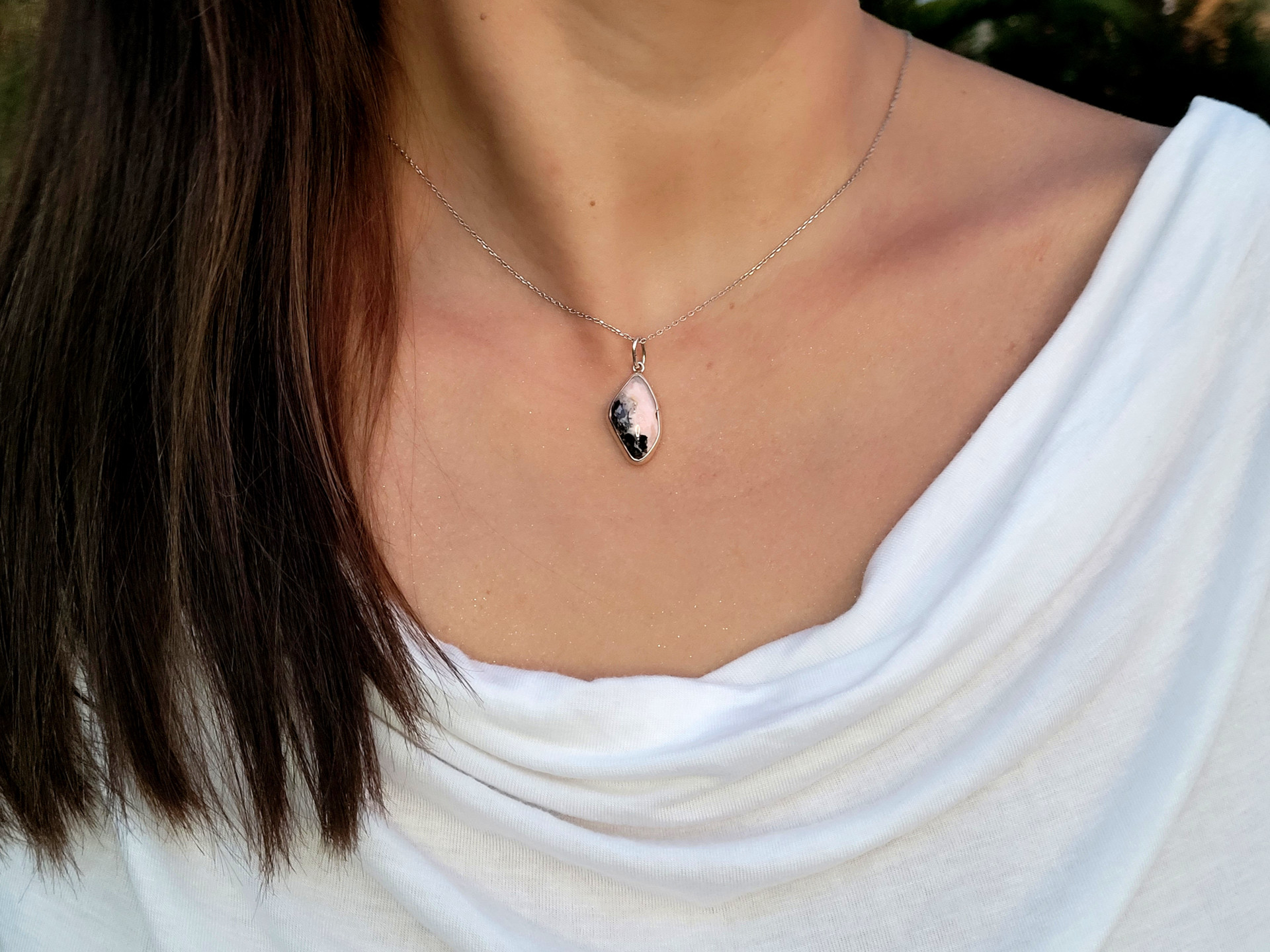 Rodochrosite-Pyrite Necklace