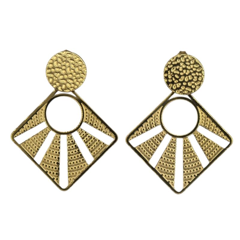 Stainless gold earrings