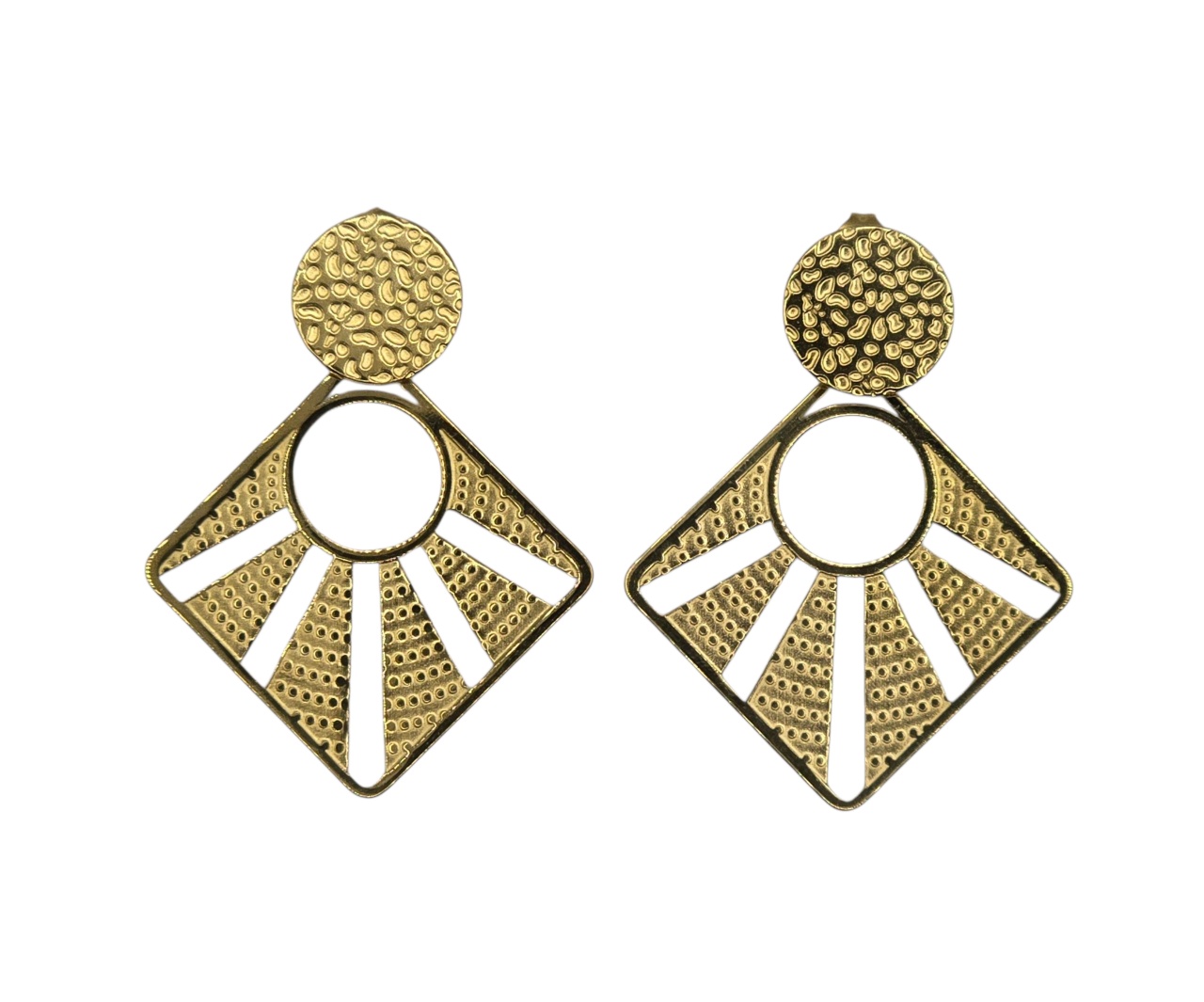 Stainless gold earrings