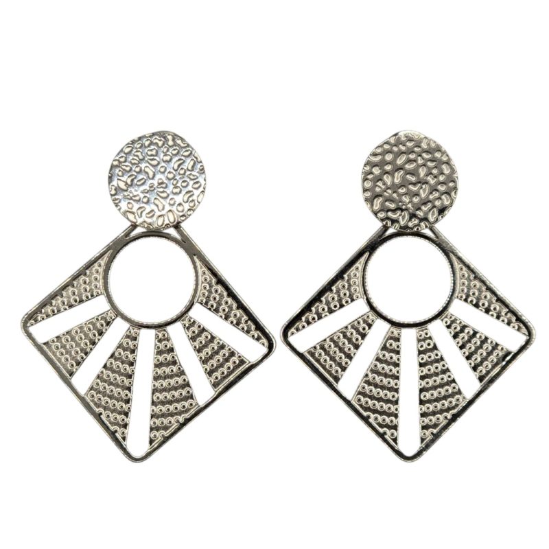 Stainless silver earrings